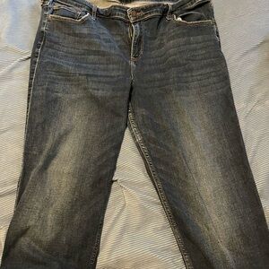 Hollister Women's Boot Cut Jeans - Dark Blue